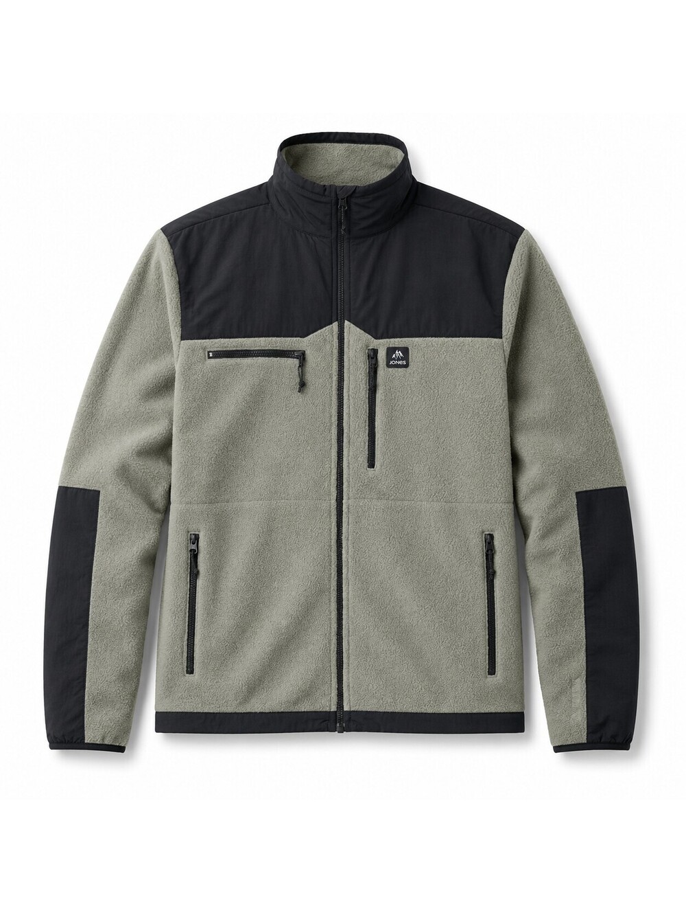 Jones Base Camp Polartec 200 Fleece Jacket Men’s M Gray Black NWT Outdoor